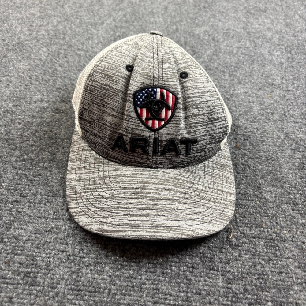 ARIAT Youth Flag Logo Mesh Snap Back Cap - Picture 2 of 7